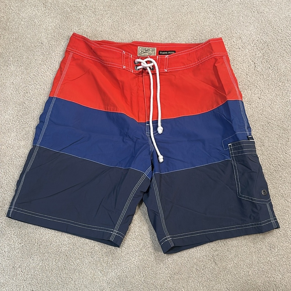 J. Crew Men’s Colorblock Nylon Swimtrunks
